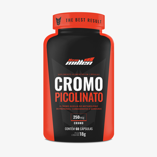 CROMO PICOLINATO 250mcg POTE 60 CÁPSULAS 