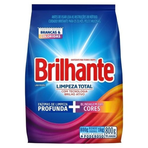 SABÃO EM PÓ BRILHANTE 800G