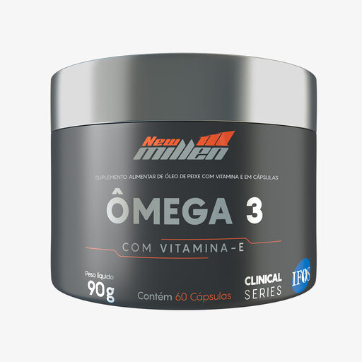 ÔMEGA 3 C/VITAMINA E POTE 60 CÁPSULAS 