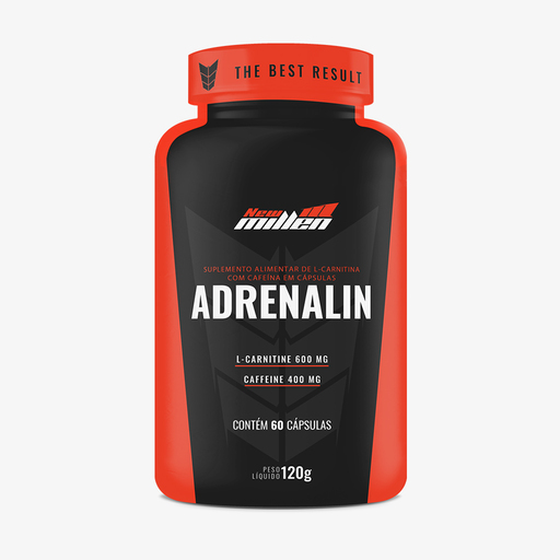 ADRENALIN POTE 60 CAPS  ( Cafeina 200mg por Cápsulas + 300mg de Lcarnitina )