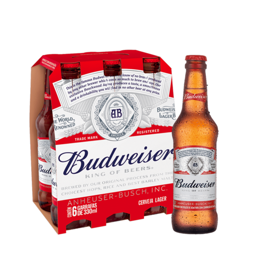 CAIXINHA BUDWEISER 330 ML 06 UN