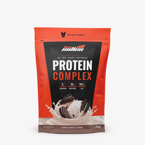 PROTEIN COMPLEX COOKIES & CREAM  POUCHE 1,8KG   Nova Fórmula 