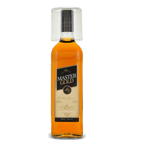 WHISKY MASTER GOLD 900ML COM COPO