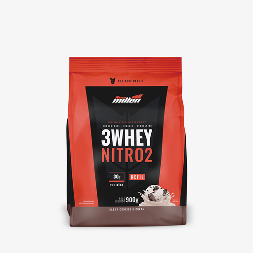 3 WHEY NITRO 2 COOKIES & CREAM REFIL 900G