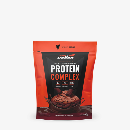 PROTEIN COMPLEX MOUSSE DE CHOCOLATE  POUCHE 900G  Nova Fórmula 