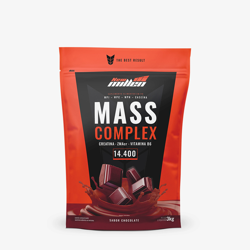 MASS COMPLEX 14400  (Creatina -Zma- Vit B6)   3,0KG POUCH CHOCOLATE