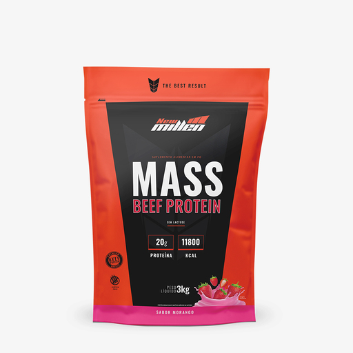 MASS BEEF PROTEIN 3KG POUCH  MORANGO 