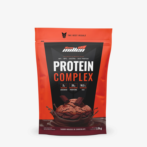 PROTEIN COMPLEX MOUSSE DE CHOCOLATE POUCHE 1,8KG  Nova Fórmula 