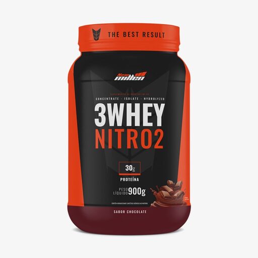 3 WHEY NITRO 2 CHOCOLATE POTE 900G 