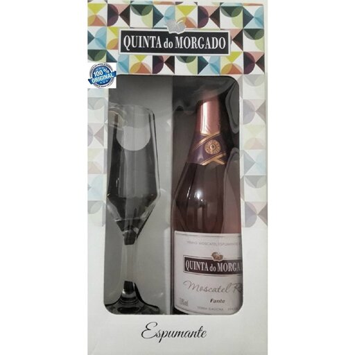 ESPUMANTE QUINTA DO MORGADO 660ML MOSCATEL + TAÇAS